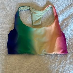 Athleta Rainbow sports bra